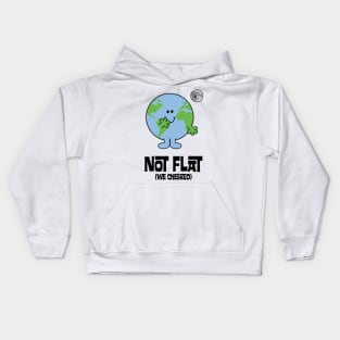 NOT FLAT WE CHECKED(LITTLE MISS EARTH) Kids Hoodie